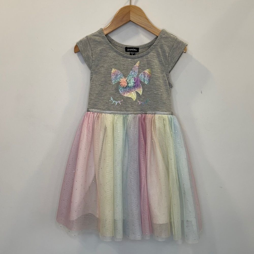 Zunie Tutu Short Sleeve Dress Girls 4